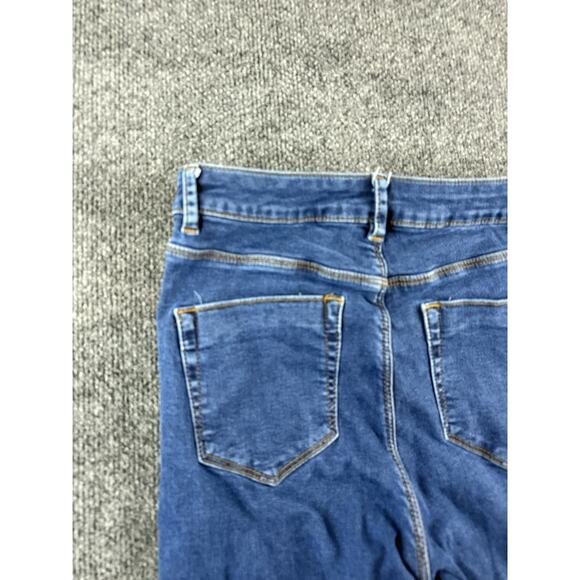 ASOS Mid Rise Skinny Jeans Blue Womens 28W 32L Stretch Denim Classic Fit - Picture 12 of 15